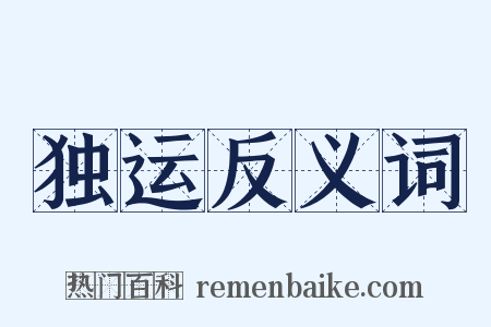独运反义词是什么意思的图片